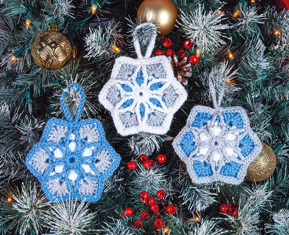 Star Holiday Crochet Ornaments