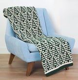 Evergreen Mosaic Crochet Blanket