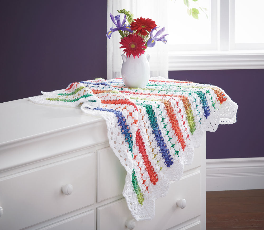Brights Mile-a-Minute Baby Blanket Pattern