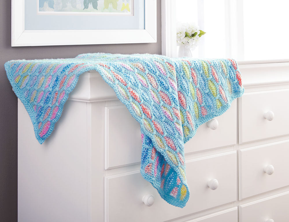 Waving Stripes Baby Blanket Pattern