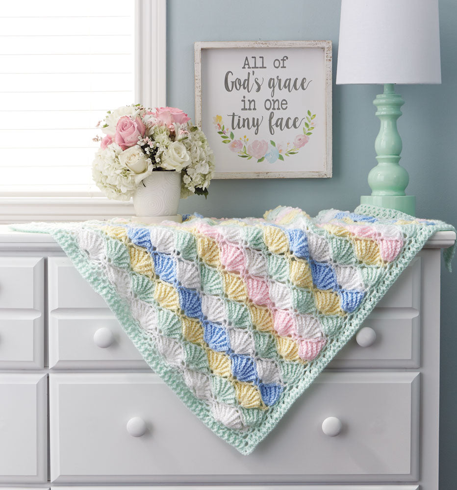 Lacy Fans Baby Blanket Pattern