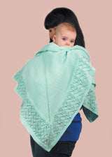 Hearts Border Baby Blanket Pattern