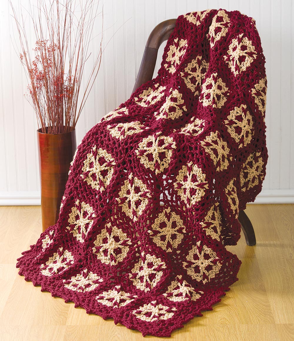 【4巻セット】レース椿山漫シリーズ 芍薬 椿 花 OKMT Flower Throw Pattern – Mary Maxim