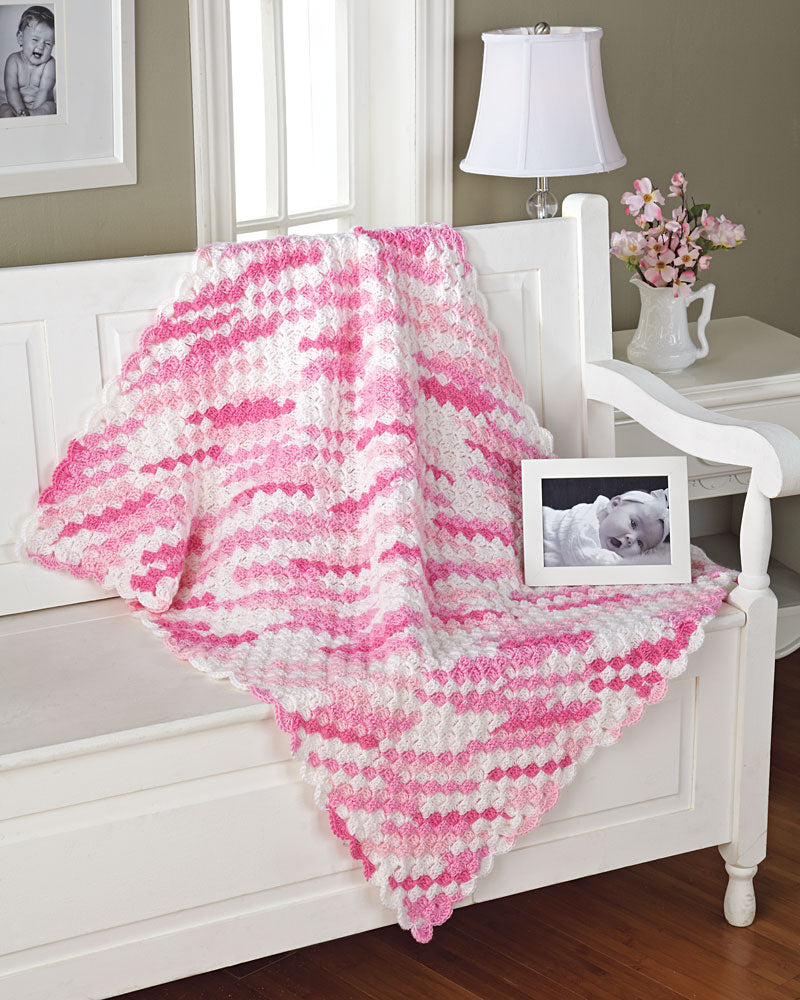 Candy Stripes Baby Blanket Pattern