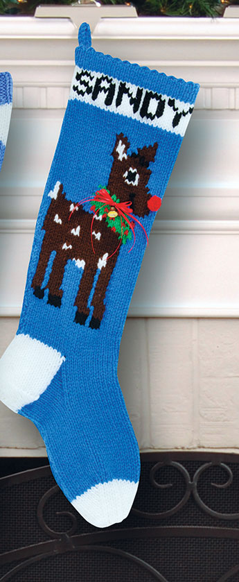 white christmas dresses Deer Stockings Pattern