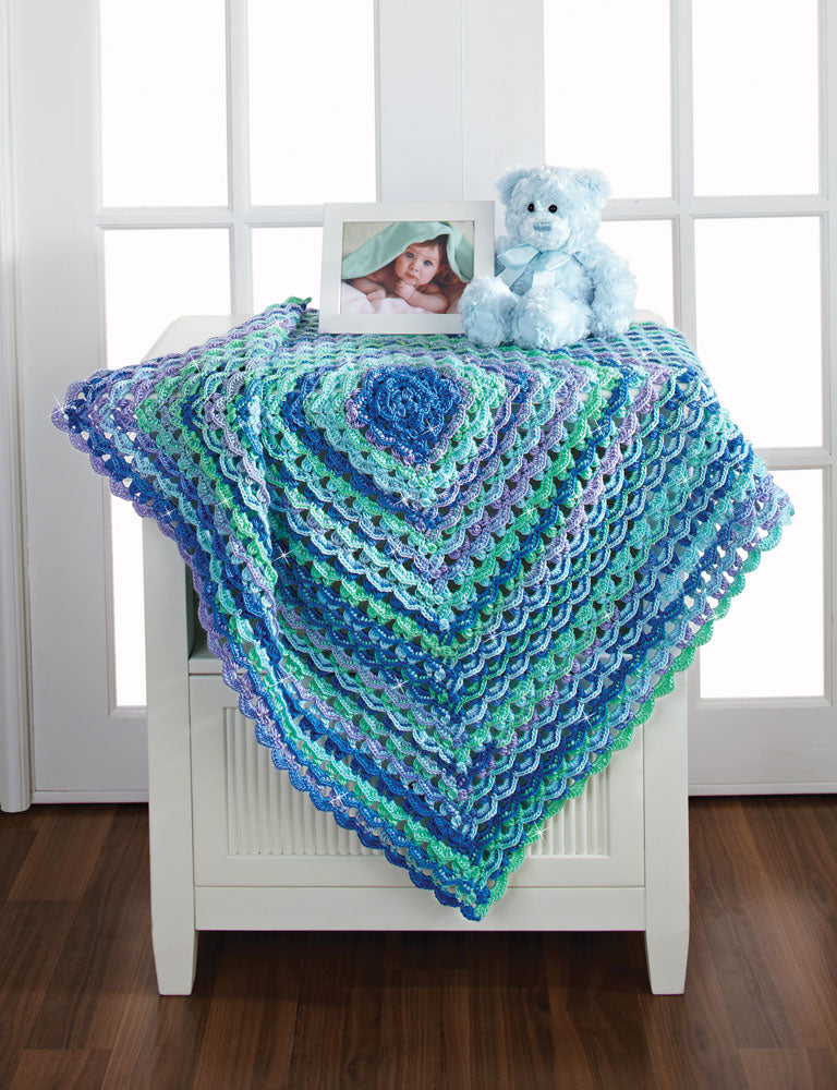 Ruffled Granny Baby Blanket Pattern
