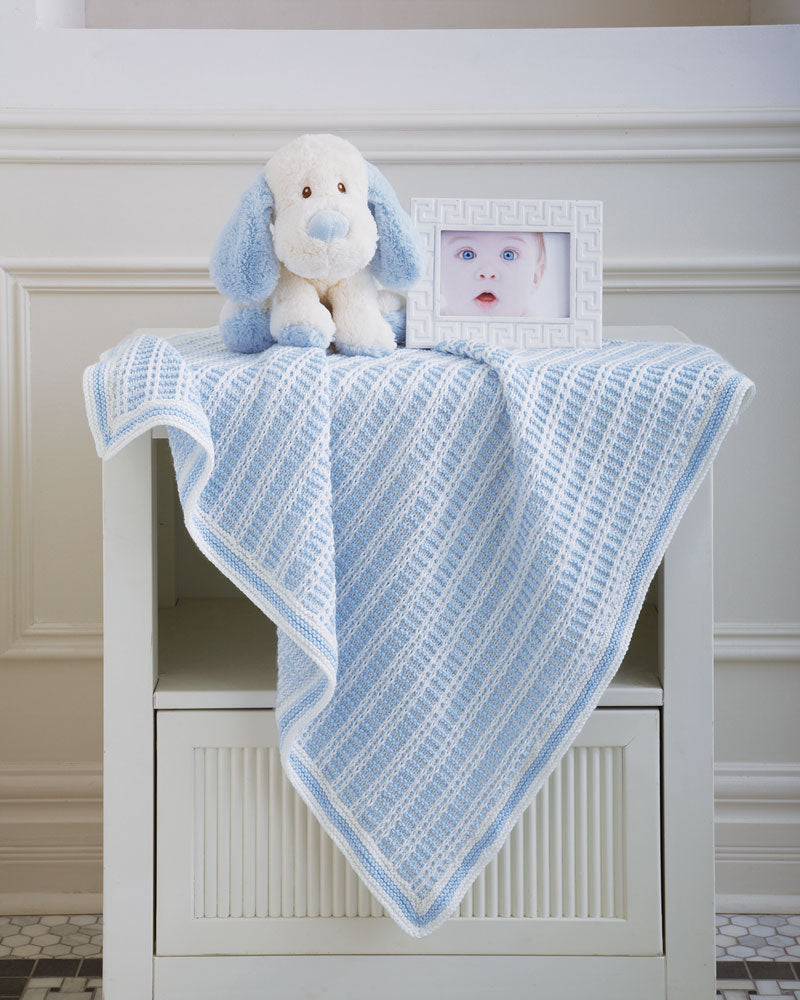 Garter & Slip Stitch Baby Blanket Pattern