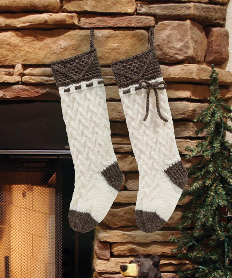Christmas Cables Stockings Pattern