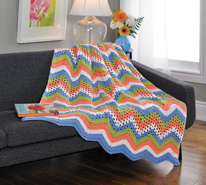 Ripples and Lace Throw Pattern