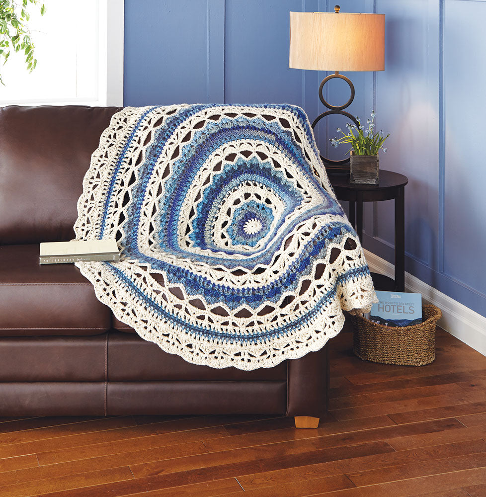 Rings of Color Throw Pattern