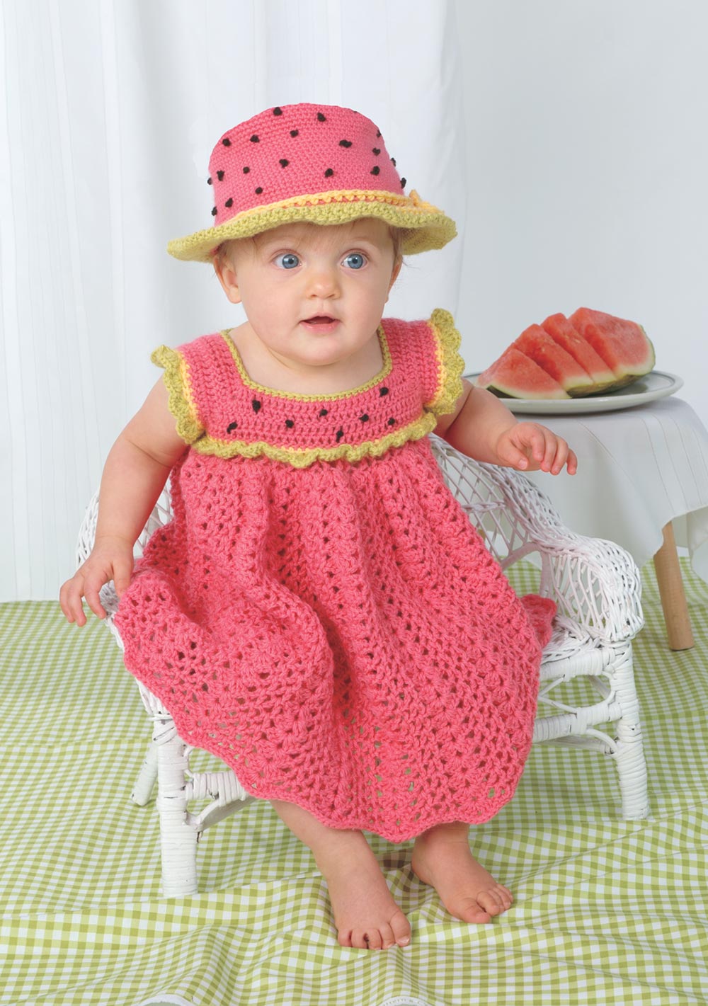 Crochet Watermelon Baby Girl Watermelon Dress Suealasg Toddler