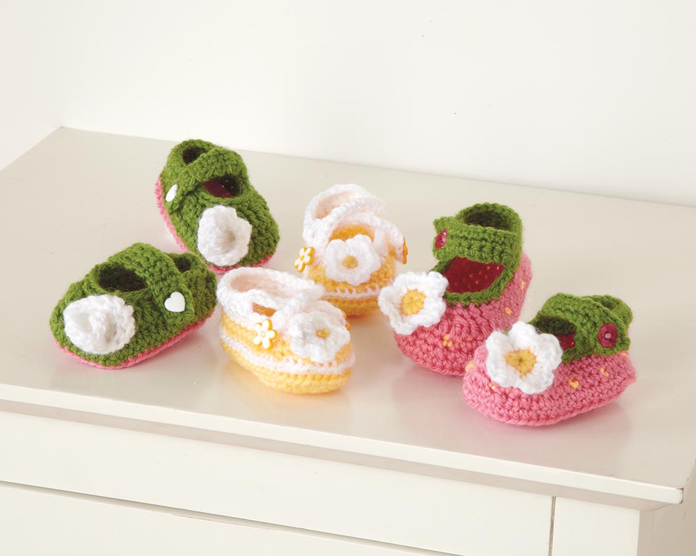 Baby Booties Trio Pattern