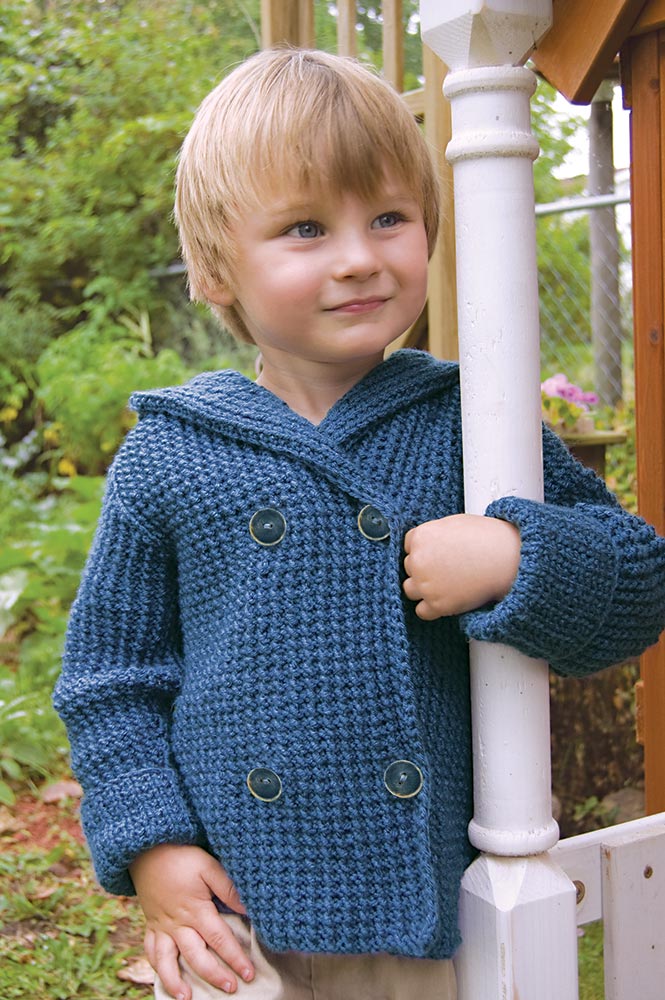 Seeded Rib Kid's Hoodie Pattern – Mary Maxim