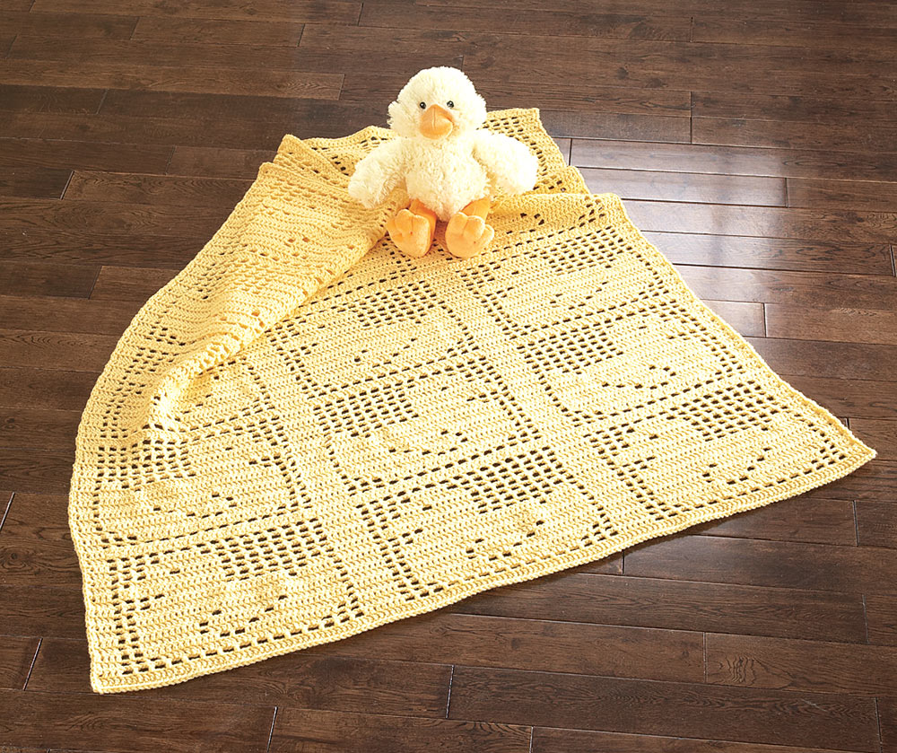 Duckies Baby Blanket Pattern