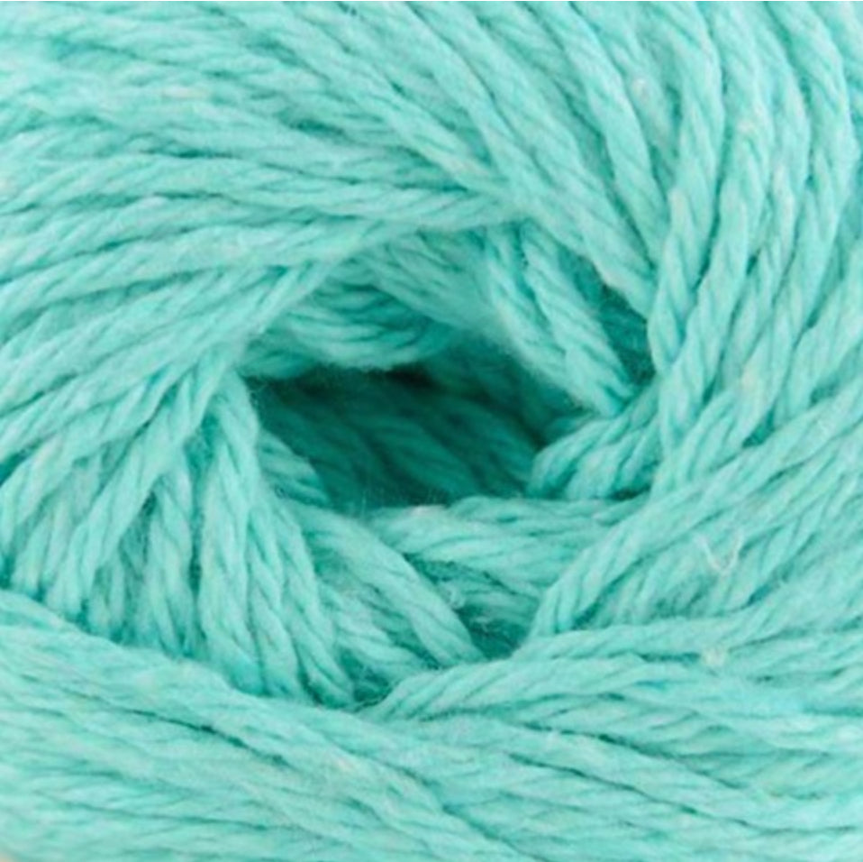 1.25 lb Cotton Boucle Yarn, Teal, on cone, 820 yards per pound