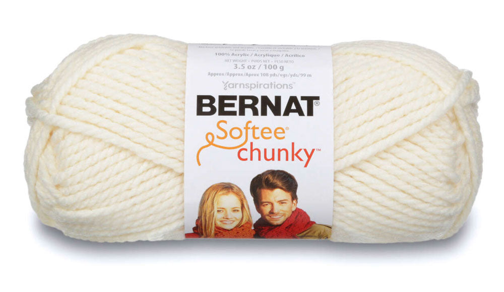 Bernat Softee Chunky Yarn - Natural