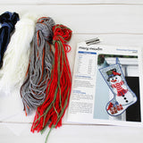 Snowman Stocking Plastic Canvas Kit includes Pattern yarn plastic canvas and needle