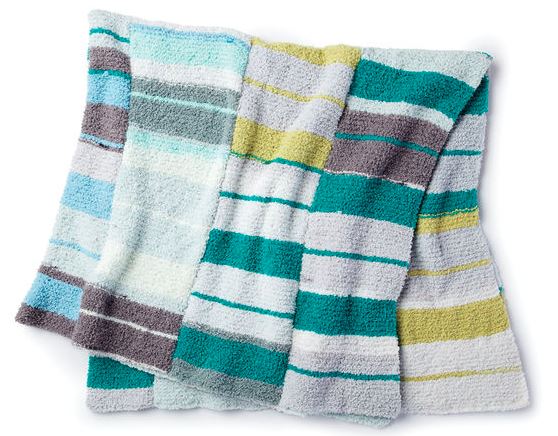 Free Stacking Stripes Blanket Pattern