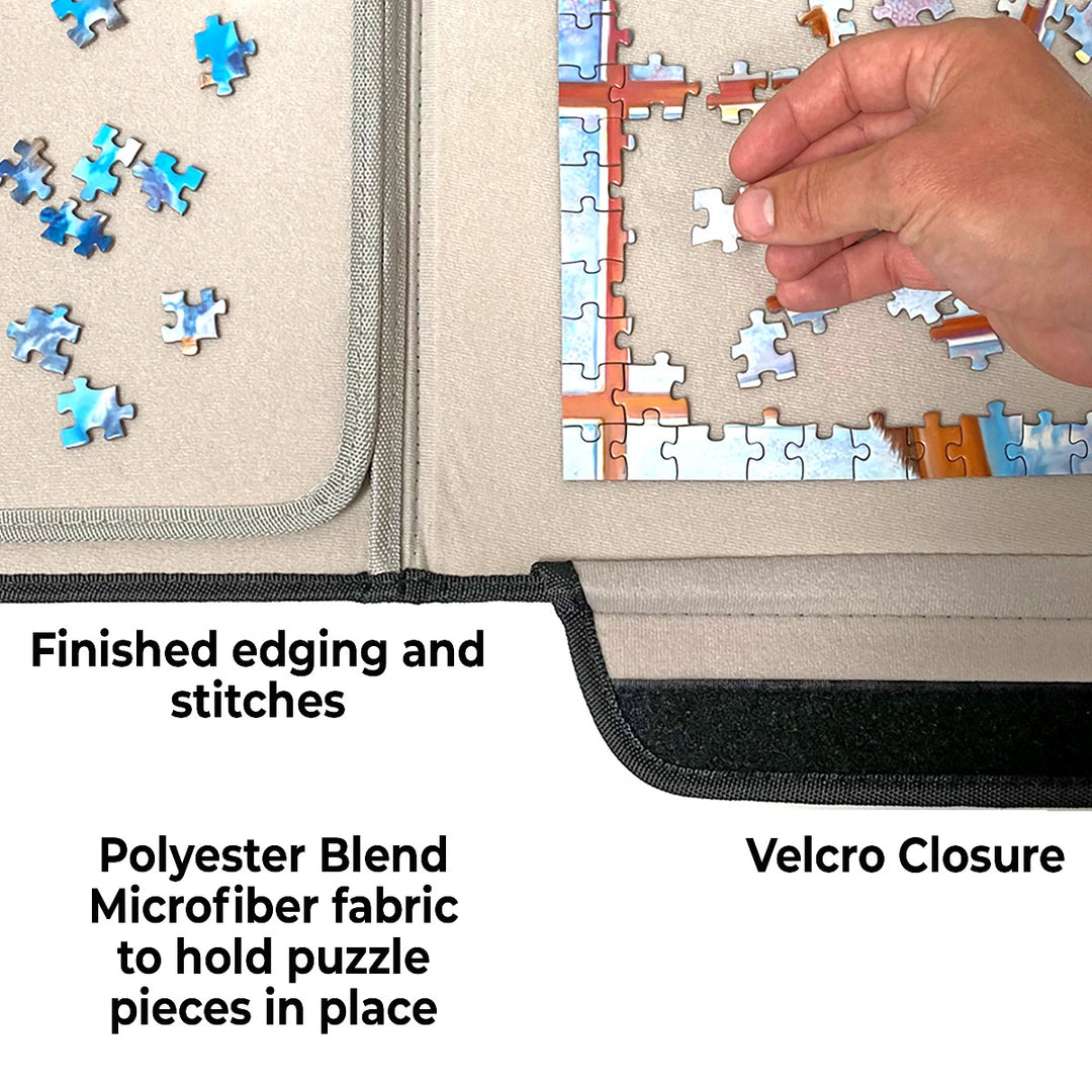 Jigsaw Puzzle Work Tray Board Storage Organizer with 4 Organizing