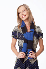 Free Quick'n Easy Striped Scarf Knit Pattern