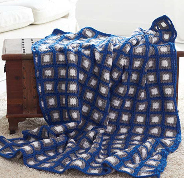 Free Fair and Square Afghan – Mary Maxim