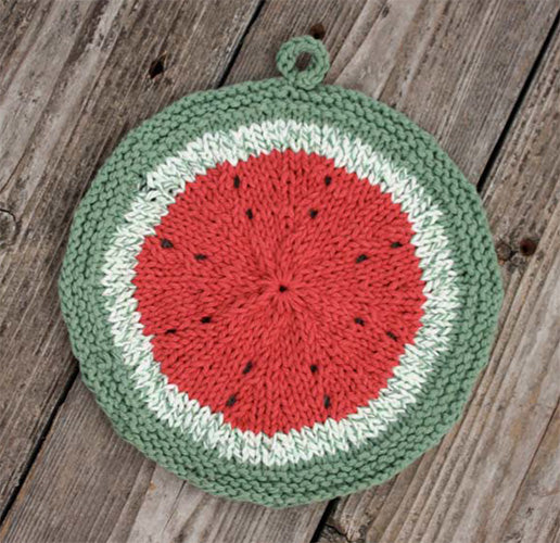 Free Melon Slice Dishcloth Pattern