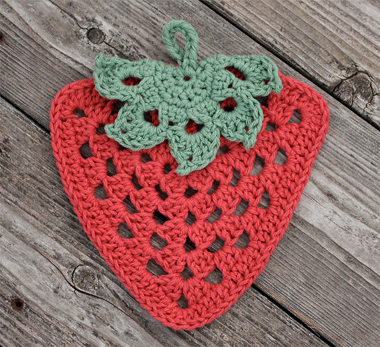 Free Granny Strawberry Dishcloth Pattern