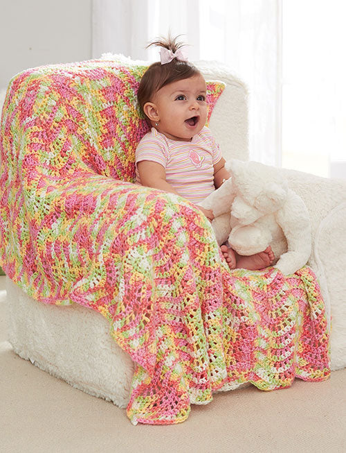 Free Baby Waves Blanket Pattern