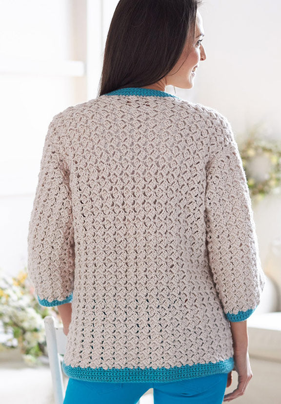 Free Cluster Stitch Cardigan Pattern – Mary Maxim
