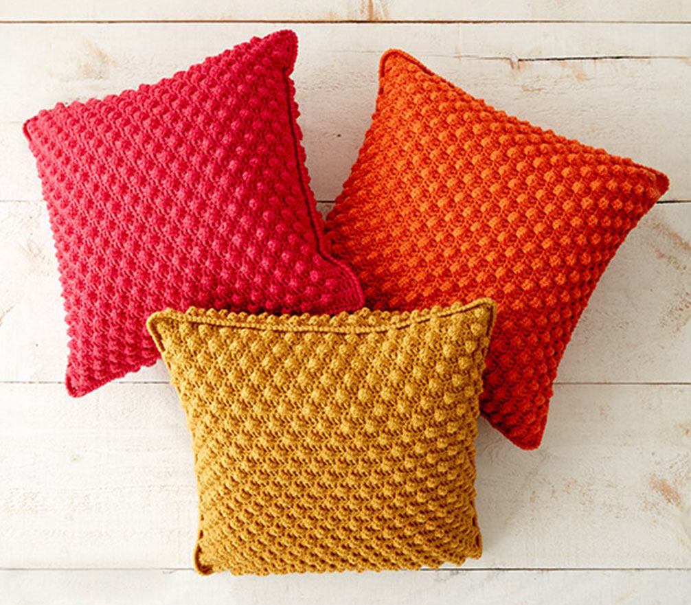Free Bobble-licious Pillows Pattern