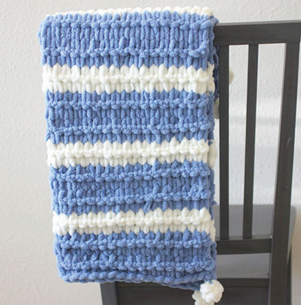 Free EZ Garter Stitch Baby Blanket Pattern