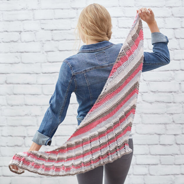 Free Lacy Stripes Knit Shawl Pattern