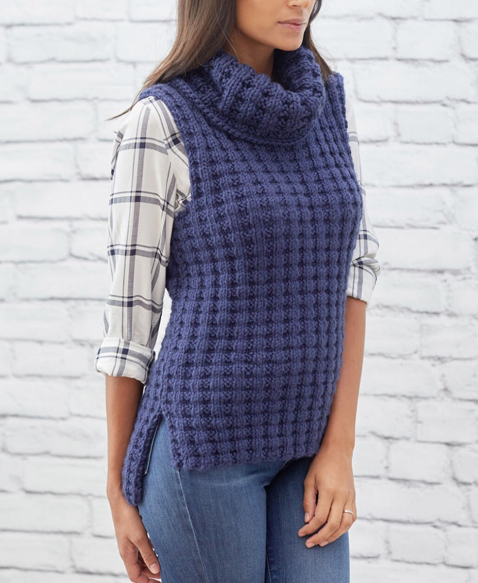 Free Waffle Stitch Vest Pattern – Mary Maxim