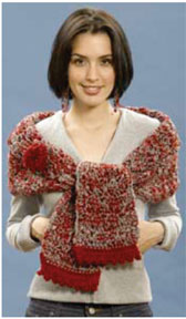 Free Weekend Wrap with Flower Crochet Pattern