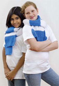 Free Knit or Crochet Special Olympic Scarves