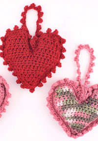 Free Sweet Heart Sachet Crochet Pattern