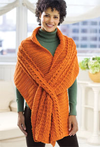 Free Wrap with Slits Crochet Pattern