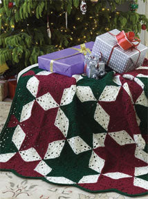 Free Christmas Star Throw Crochet Pattern