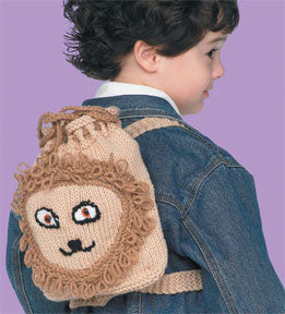 Free Kid's Lion Backpack Knit Pattern