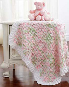Free Lacy Baby Blanket Knit Pattern