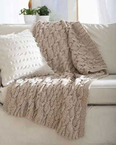 Free Twists Cable Blanket Knit Pattern