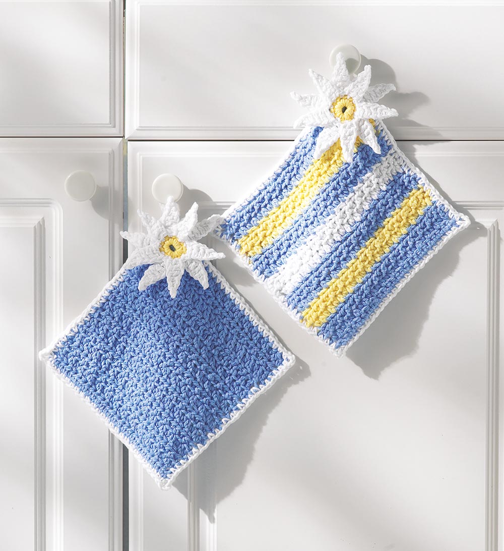 Free Stripes and Solid Potholders Pattern