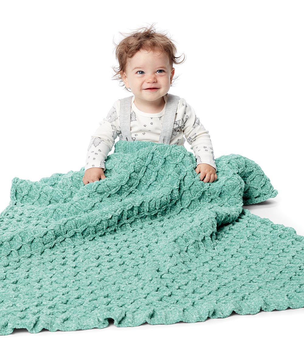 Free Smockingly Cute Baby Blanket