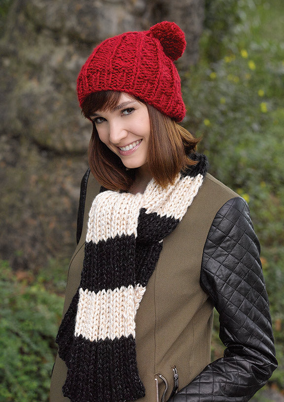 Free Ribbed and Cabled Hats Pattern
