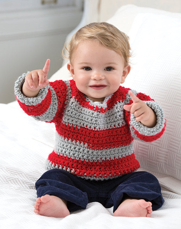 Free Go Team Baby Sweater Pattern