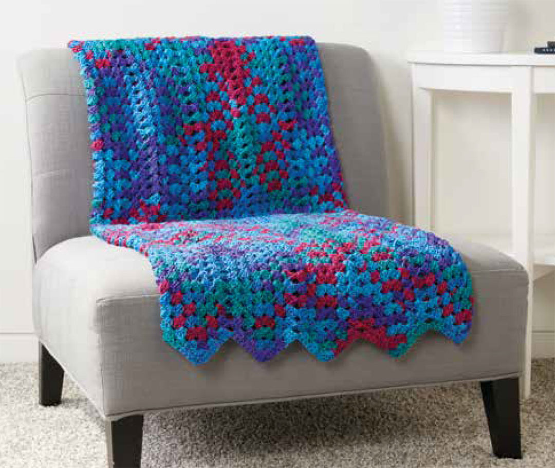 Free Granny Stitch Chevron Blanket Pattern