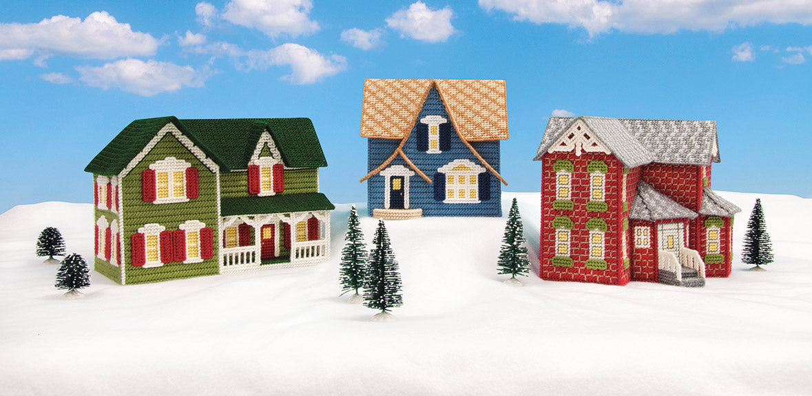 Exclusive Plastic Canvas Village – Mary Maxim