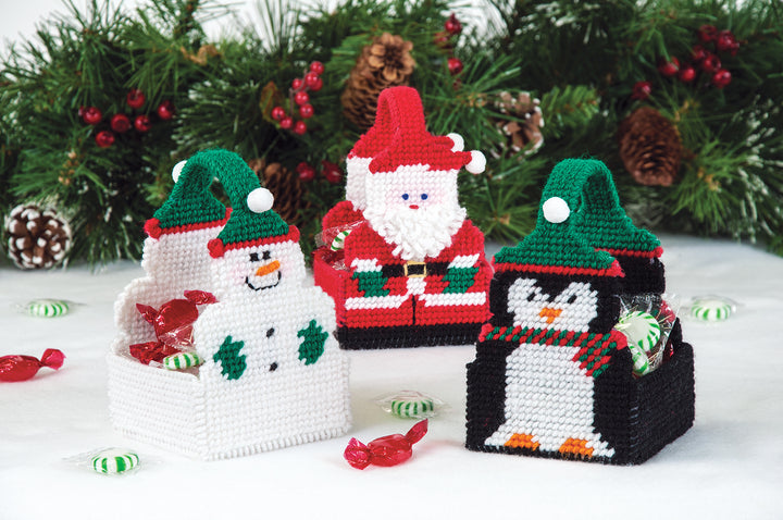 Christmas Treat Baskets Plastic Canvas Kit