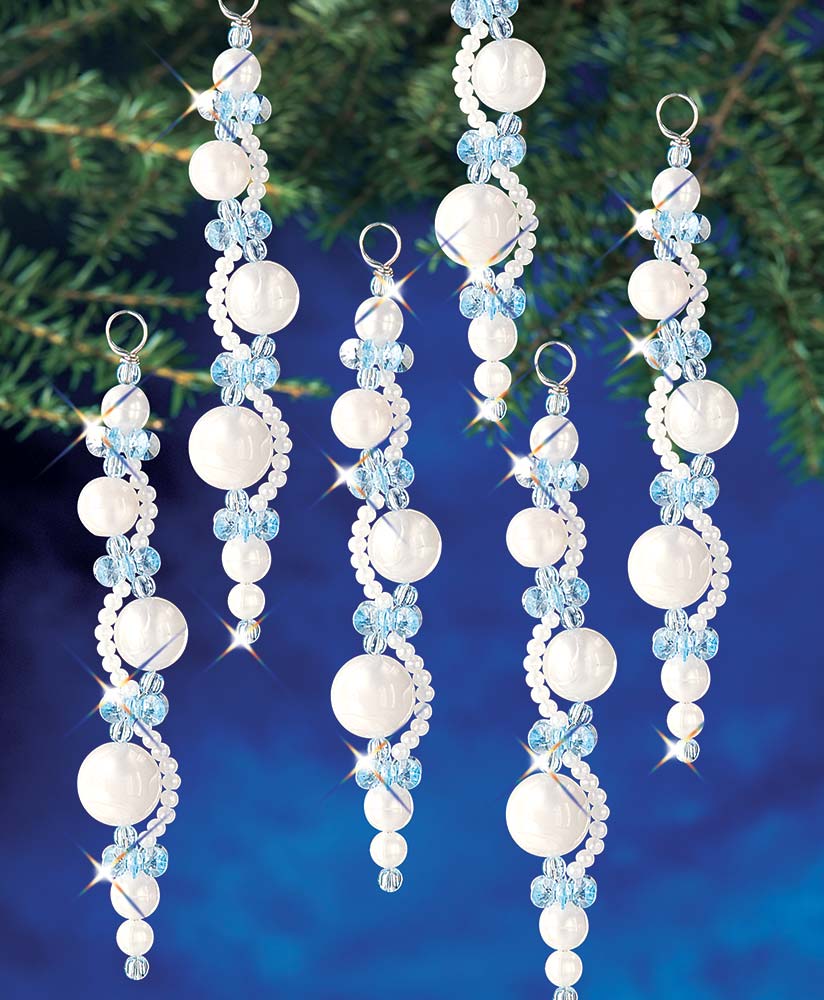 Pearl Icicles Beaded Ornaments Kit