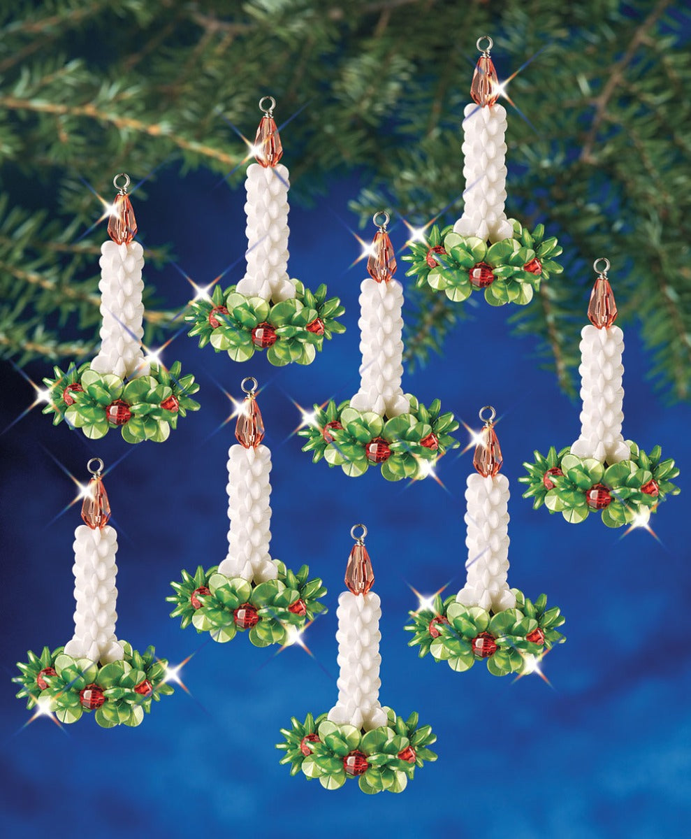 Candle Wreaths Beaded Ornament Kit